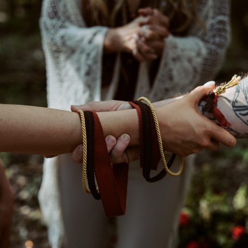 forest elopement handfasting