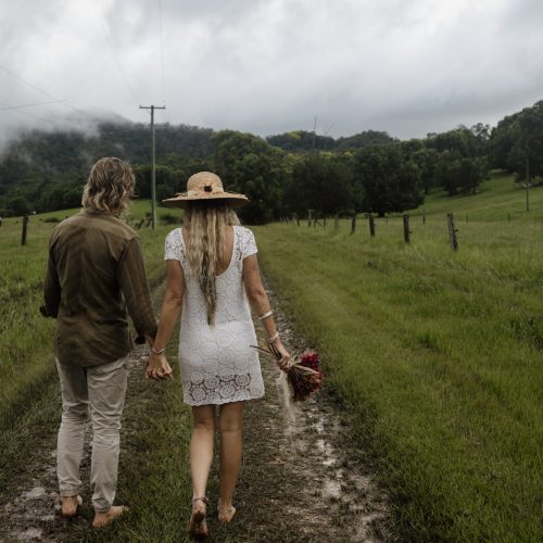 Farm wedding photo